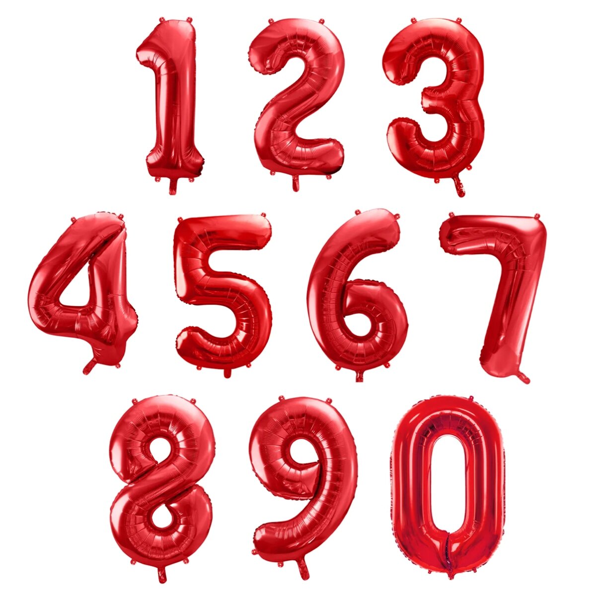Ballons - Chiffres rouges 86 cm
