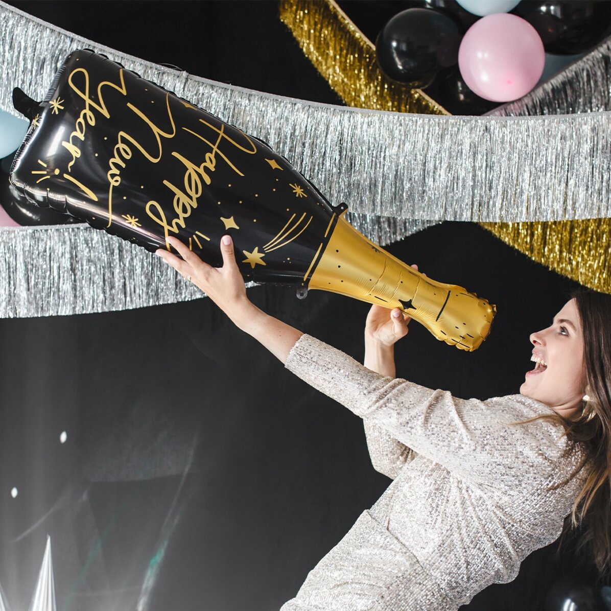 Ballon - La bouteille de champagne
