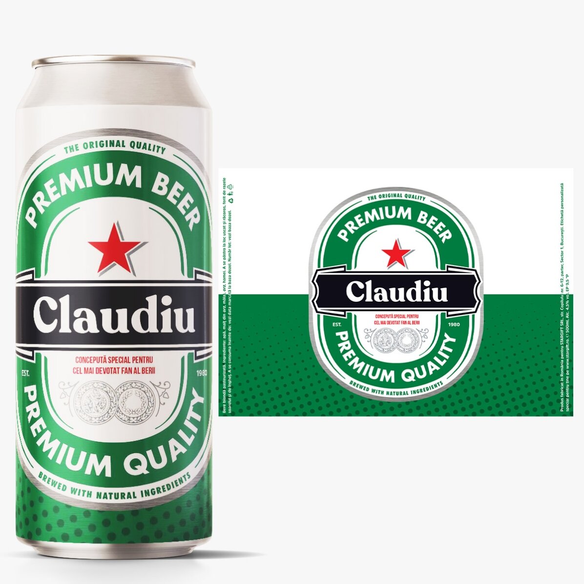 Bier in een blikje met gepersonaliseerde tekst - De meest toegewijde bierliefhebber