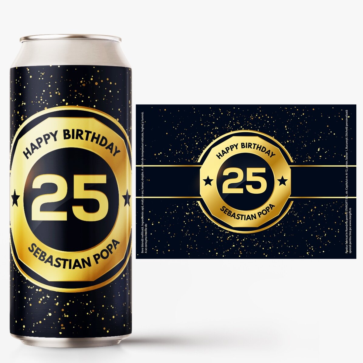 Bier in een blikje met gepersonaliseerde tekst - Birthday Beer