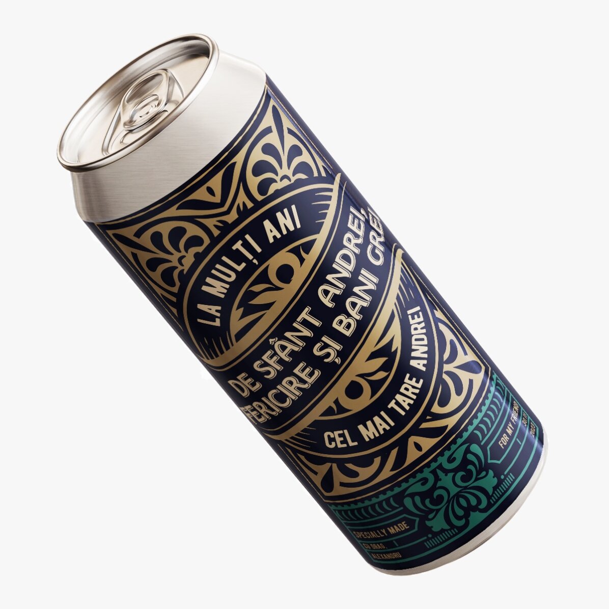 Bière en canette personnalisée avec un texte - For The Best