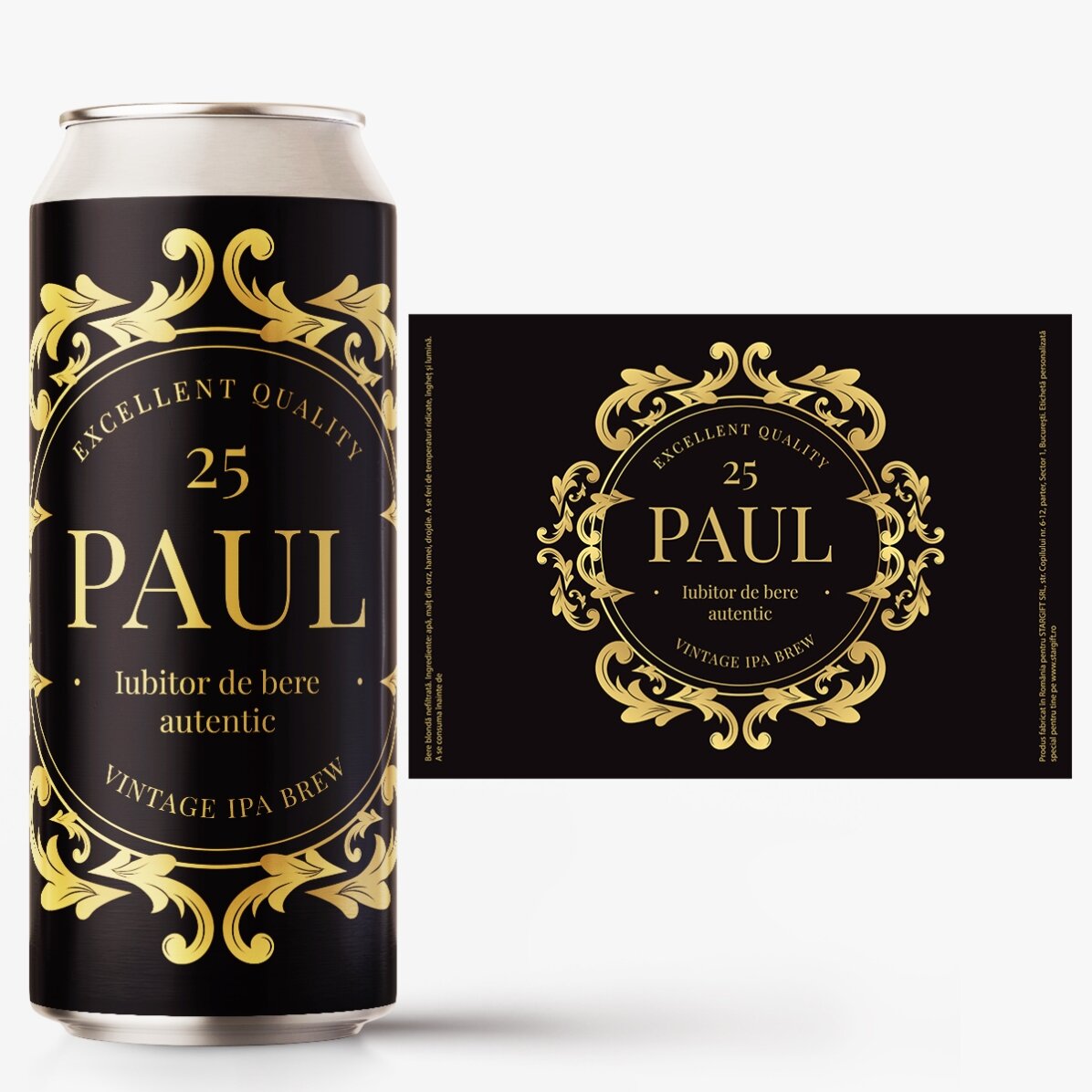 Bier in een blikje met gepersonaliseerde tekst - Bierliefhebber