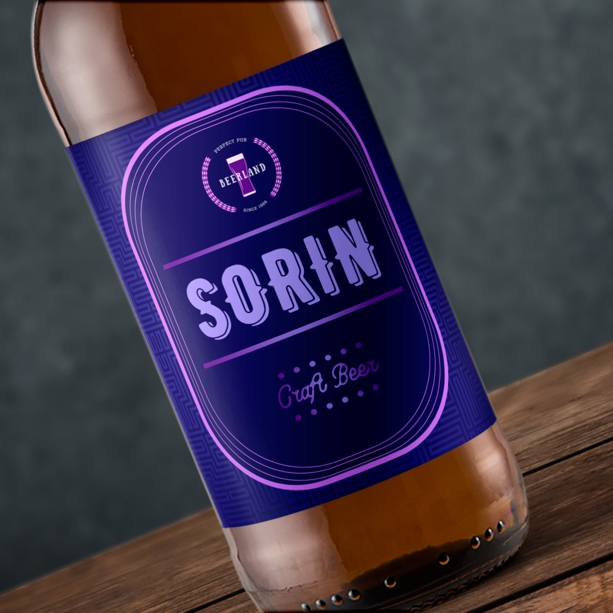 Bière personnalisée avec un nom