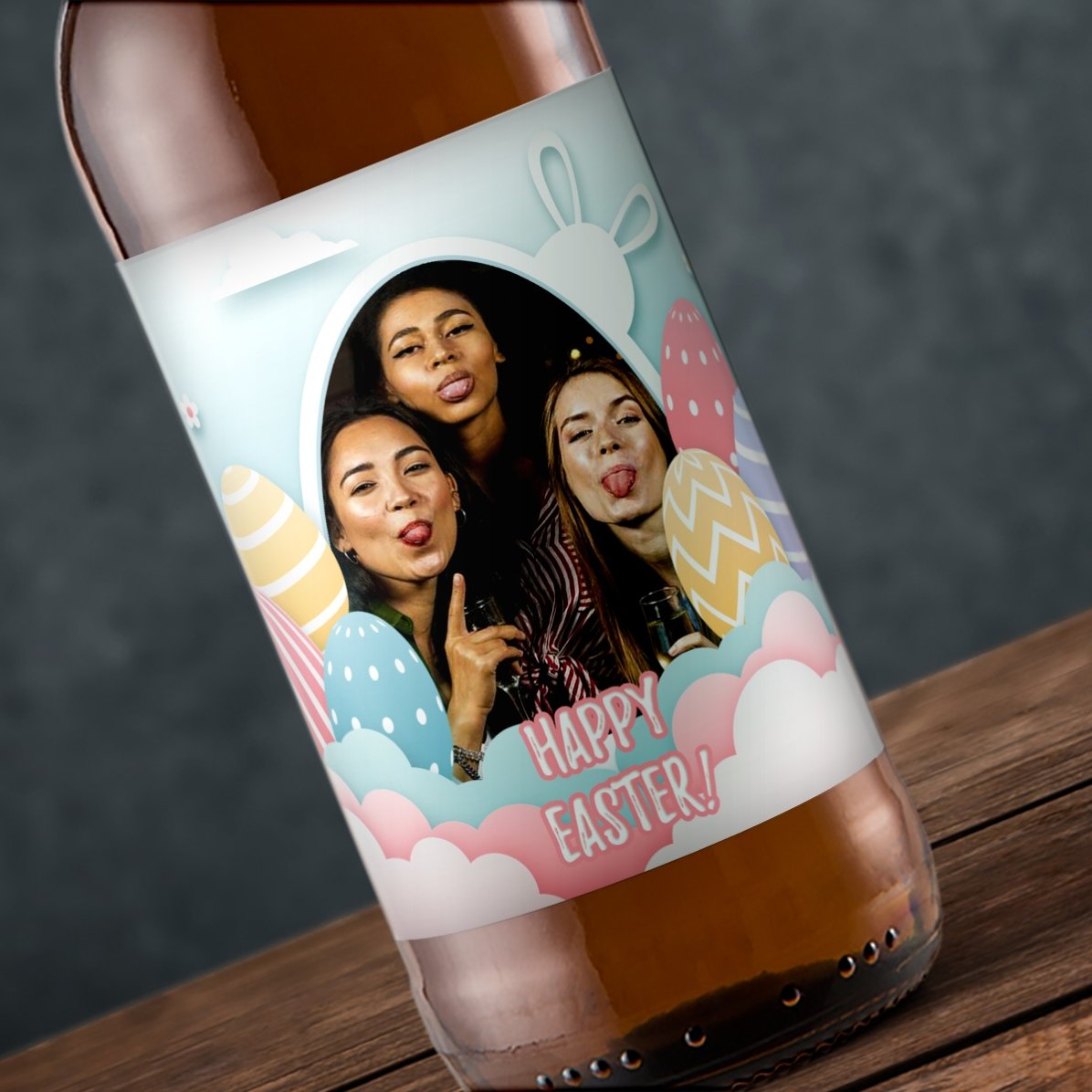 Bier met eigen foto - Vrolijk Pasen!