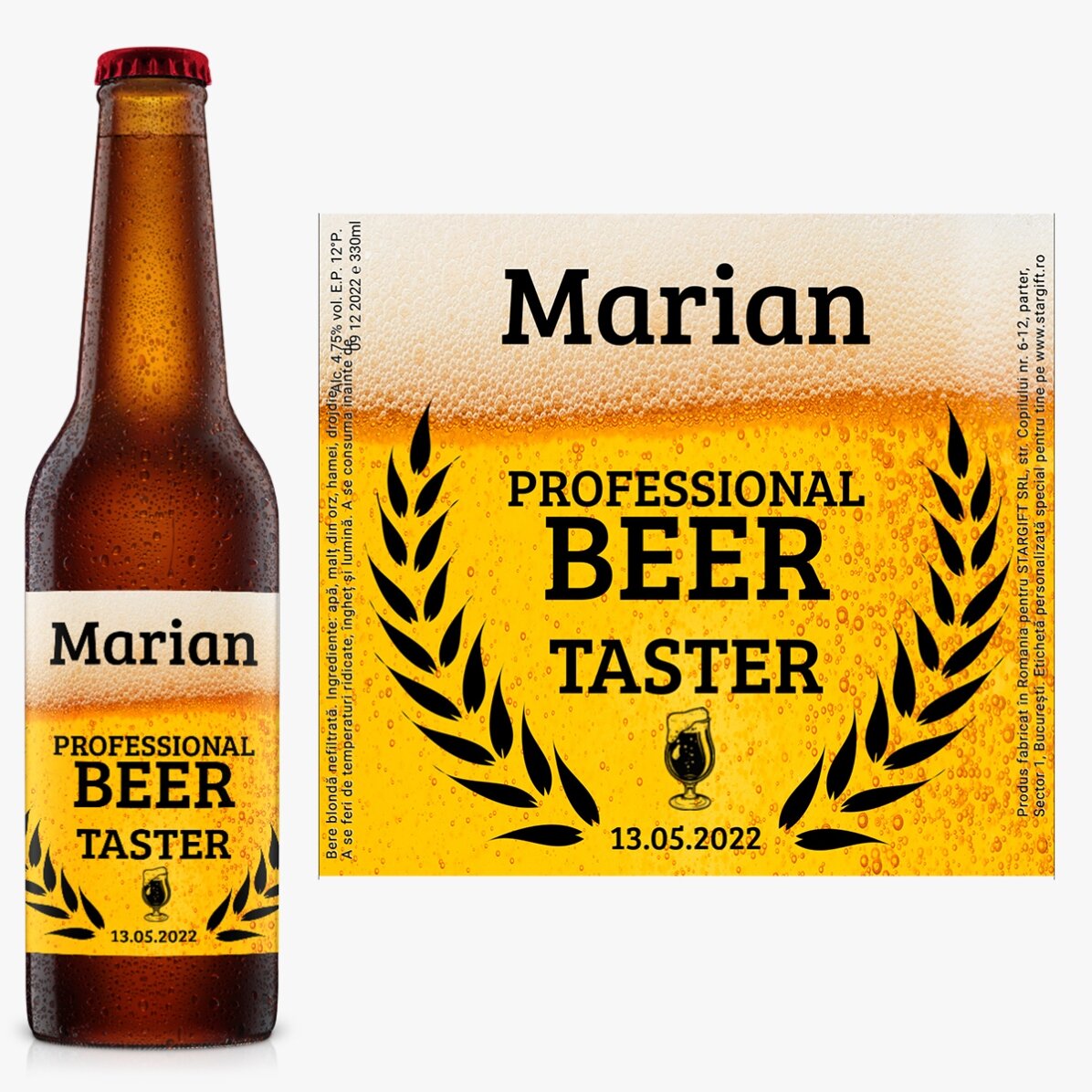 Bier met gepersonaliseerde tekst - Beer taster
