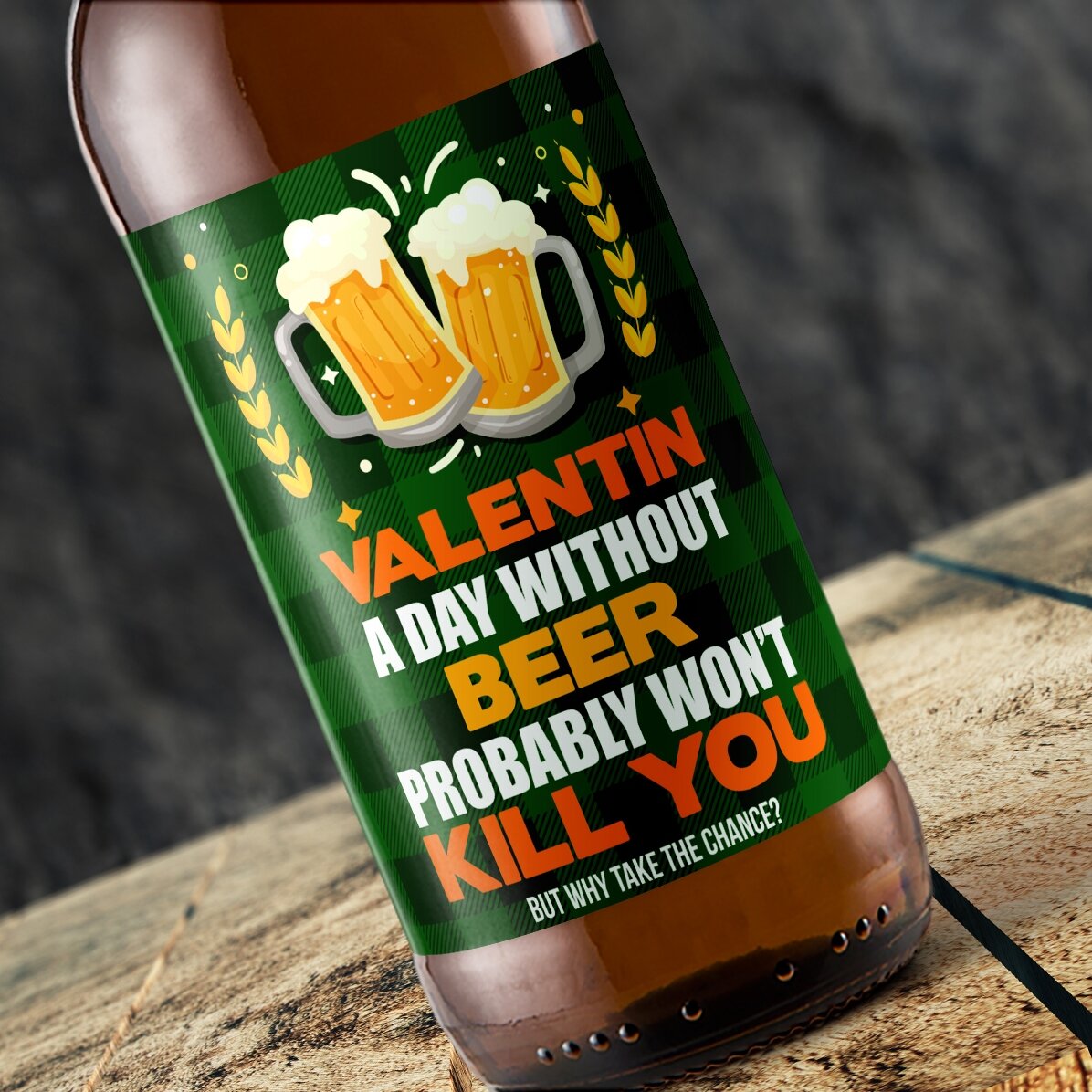 Bier met gepersonaliseerde tekst - Beer won