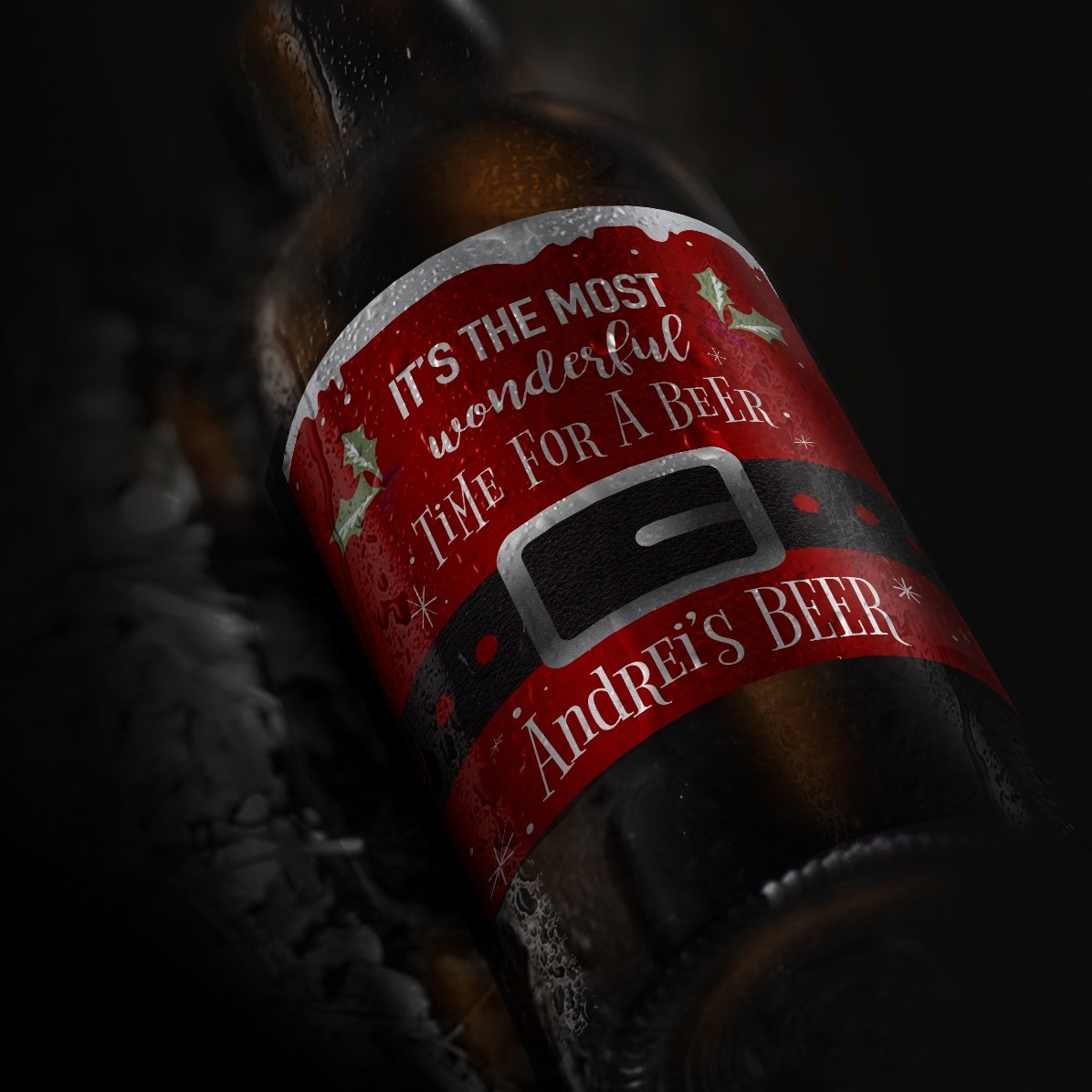 Bier met gepersonaliseerde tekst - De mooiste tijd om bier te drinken!