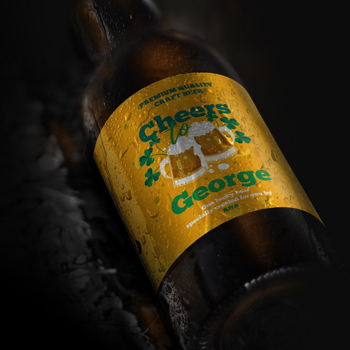 Bière personnalisée avec un message - À la santé de...
