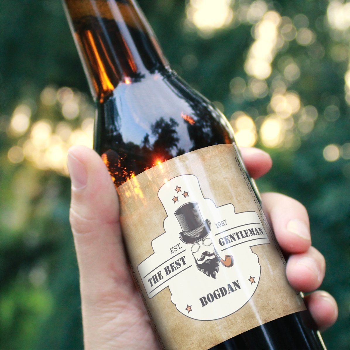 Bier met gepersonaliseerde tekst - Gentleman