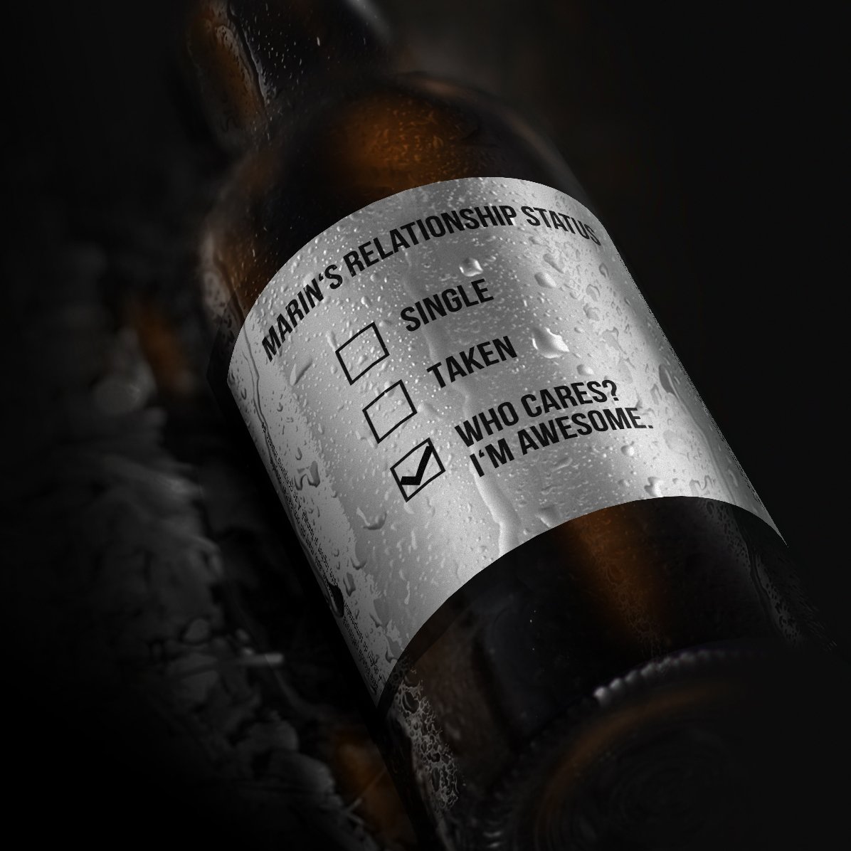 Bier met gepersonaliseerde tekst - I