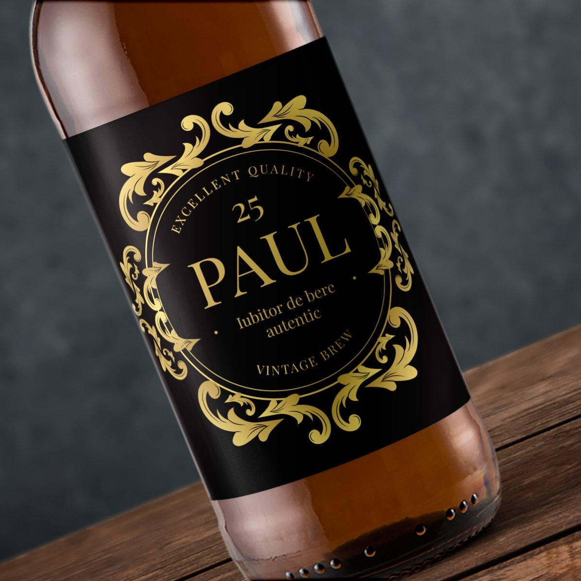 Bière personnalisée avec un texte - Amateur de bière