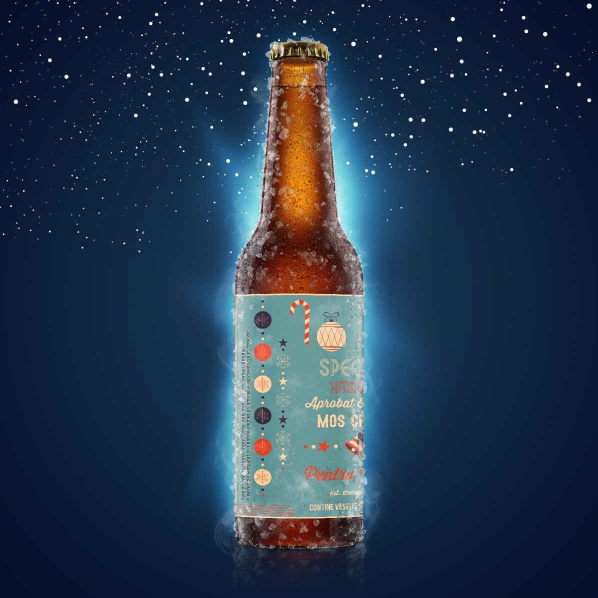 Bier met persoonlijke tekst - Goedgekeurd door de Kerstman