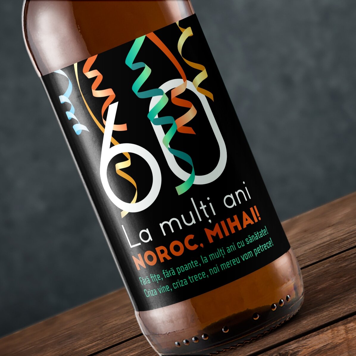 Bier met gepersonaliseerde tekst - Proost