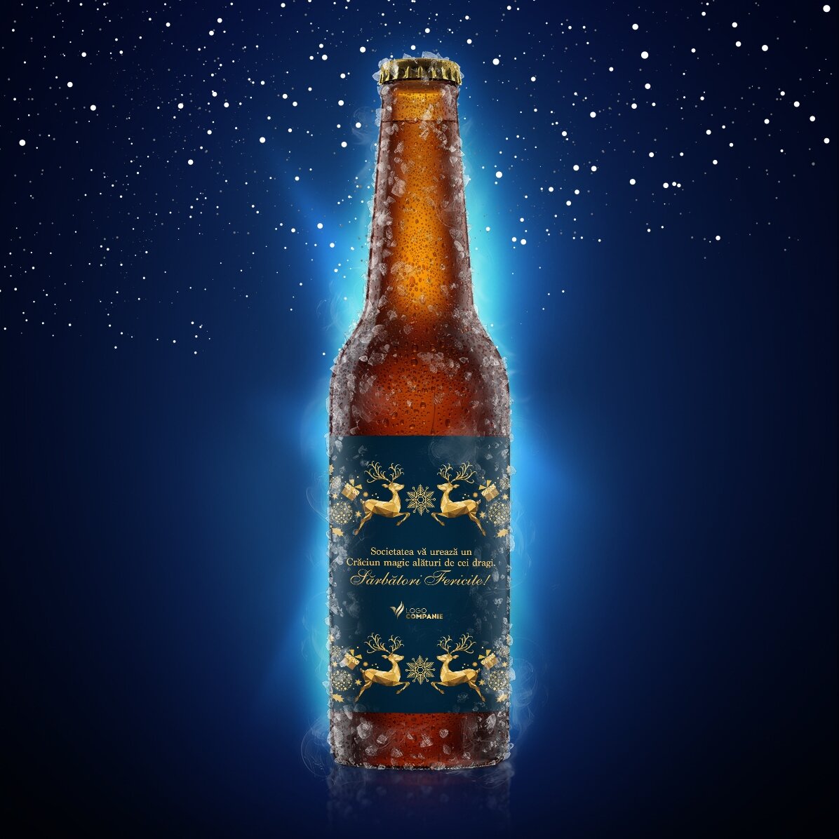 Bier met eigen tekst en logo - Kerstverhaal