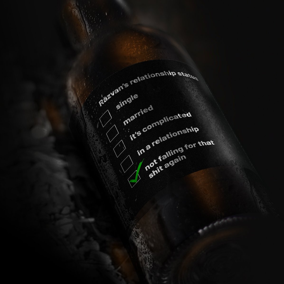 Bier met gepersonaliseerde tekst - Single