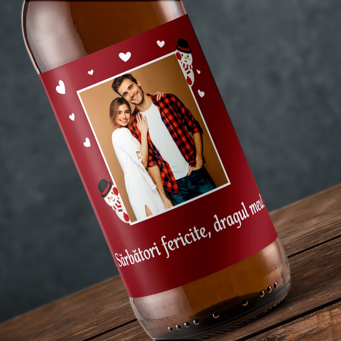Gepersonaliseerd bier met foto en tekst - Kerstmis