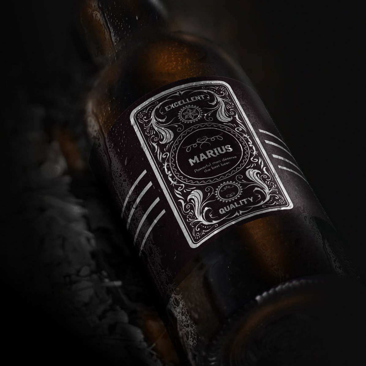 Bier met gepersonaliseerde tekst - Western