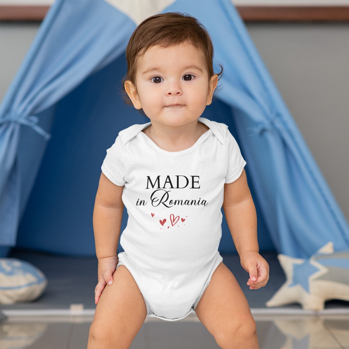 Body pour bébé personnalisé avec un message - Made with love