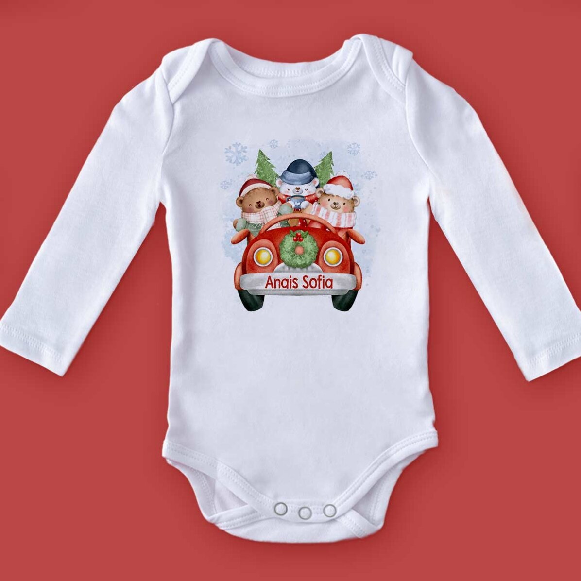 Gepersonaliseerd kinderbody met tekst - Kerstmis