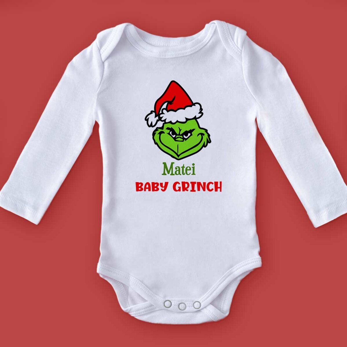 Gepersonaliseerd kinderpakje met tekst - Grinch
