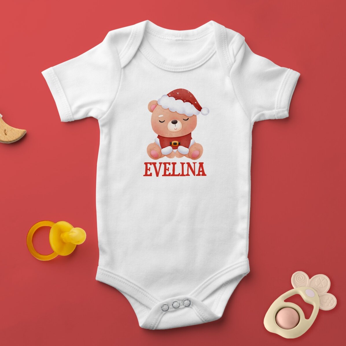 Body pour bébé personnalisé avec un texte - Premier Noël