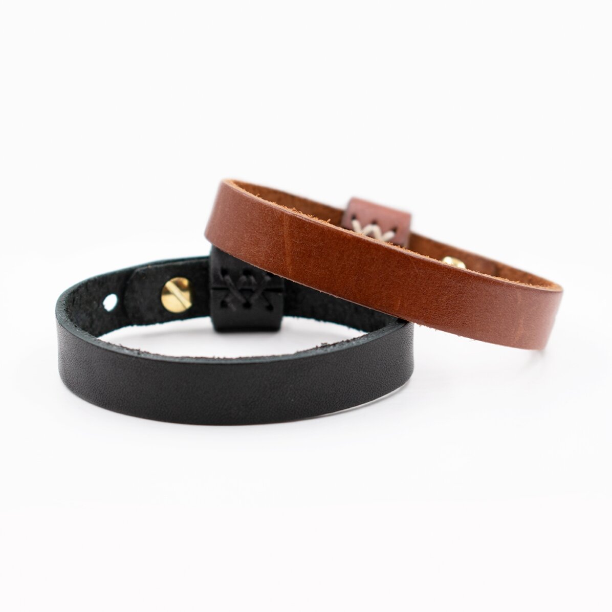 Gepersonaliseerde leren armband met boodschap - Eigendom van mevrouw