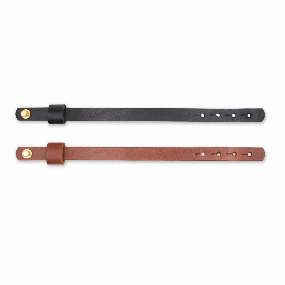 Gepersonaliseerde leren armband met naam voor heren