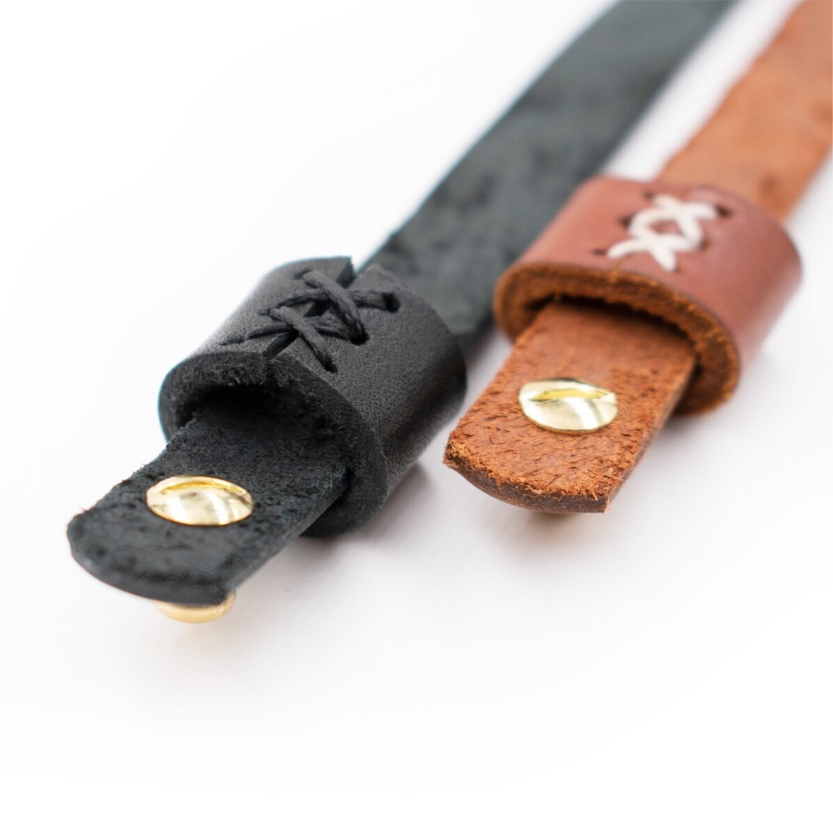 Leren armband met naam en datum - Hartje