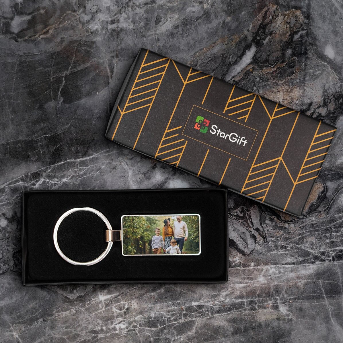 Gepersonaliseerde sleutelhanger met 2 foto