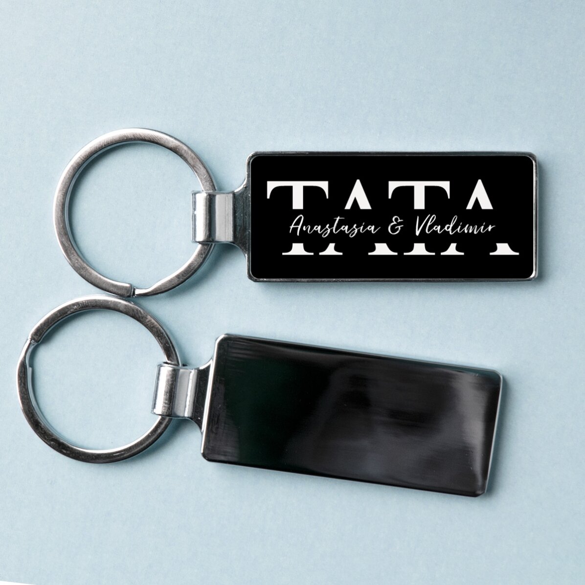 Gepersonaliseerde sleutelhanger met een boodschap voor papa