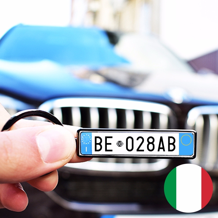 Porte-clés personnalisé avec numéro d