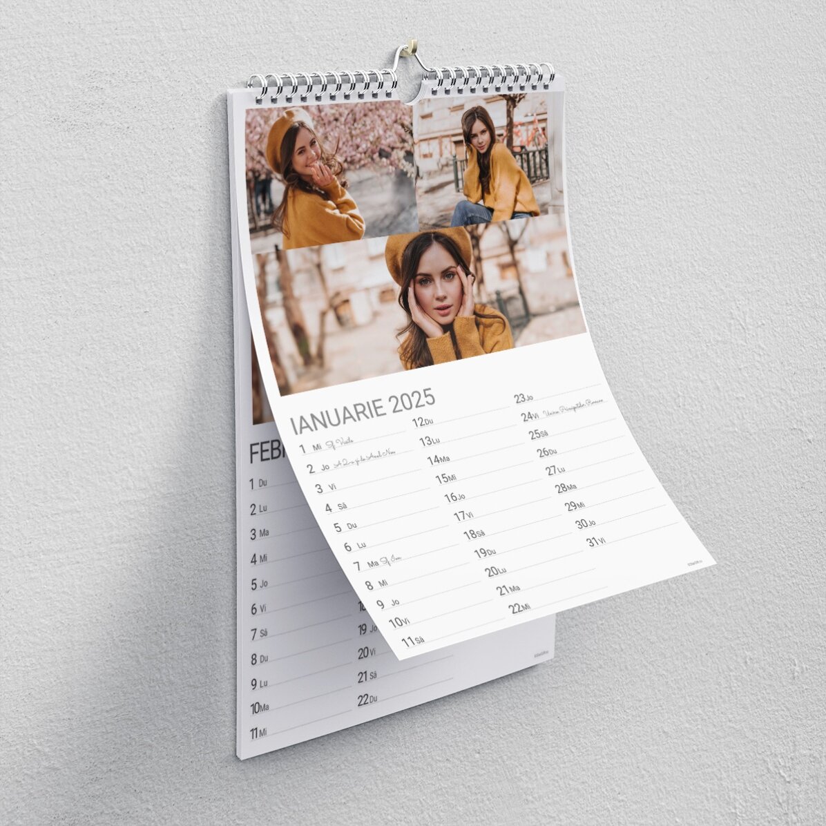 Calendrier personnalisé avec photos et message - Chaque jour, le plus beau jour