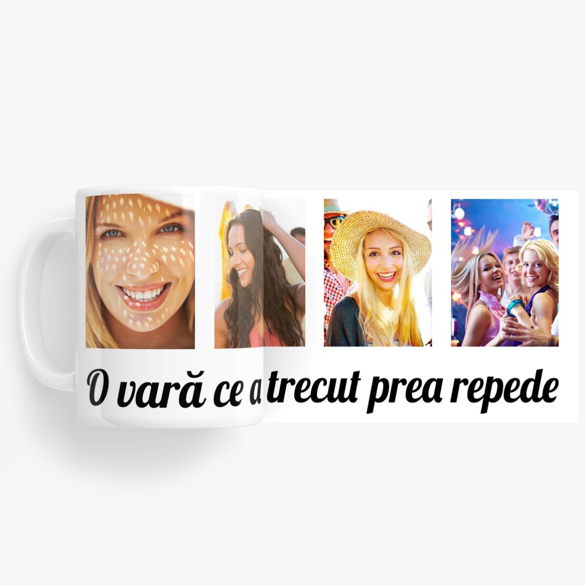 Gepersonaliseerde mok met 4 foto