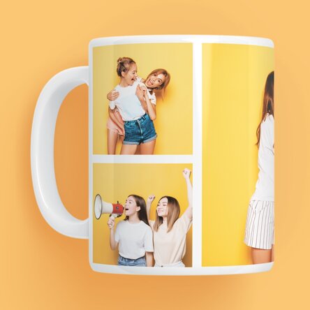 Gepersonaliseerde mok met 5 foto