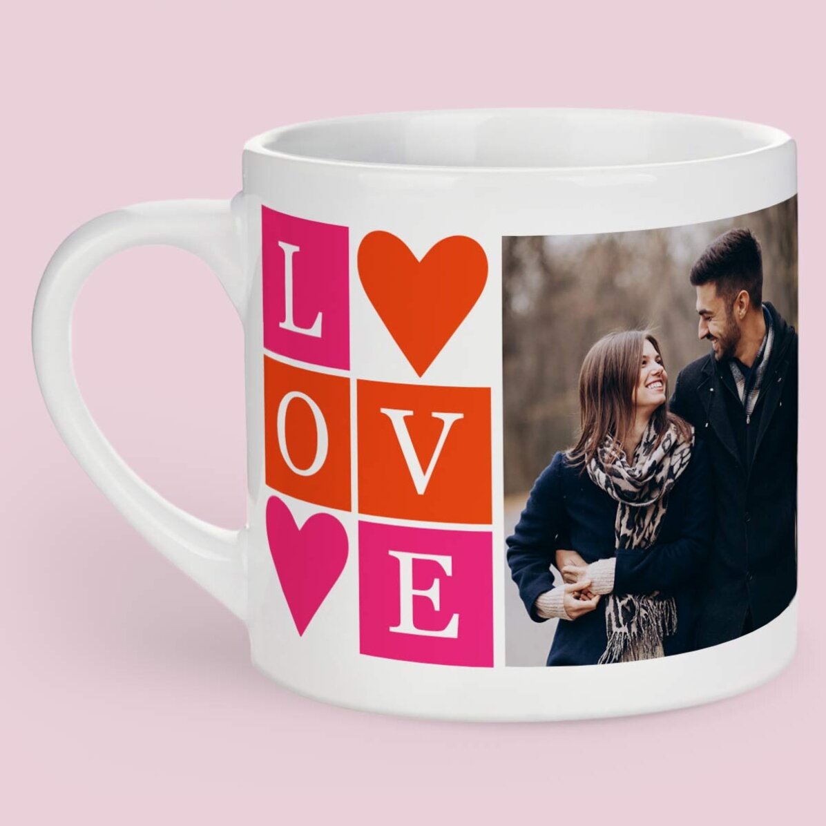 Gepersonaliseerd espressokopje met 2 foto