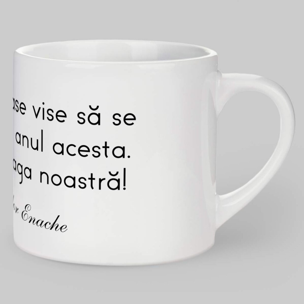 Tasse à espresso personnalisée avec un texte - Un message pour vos proches