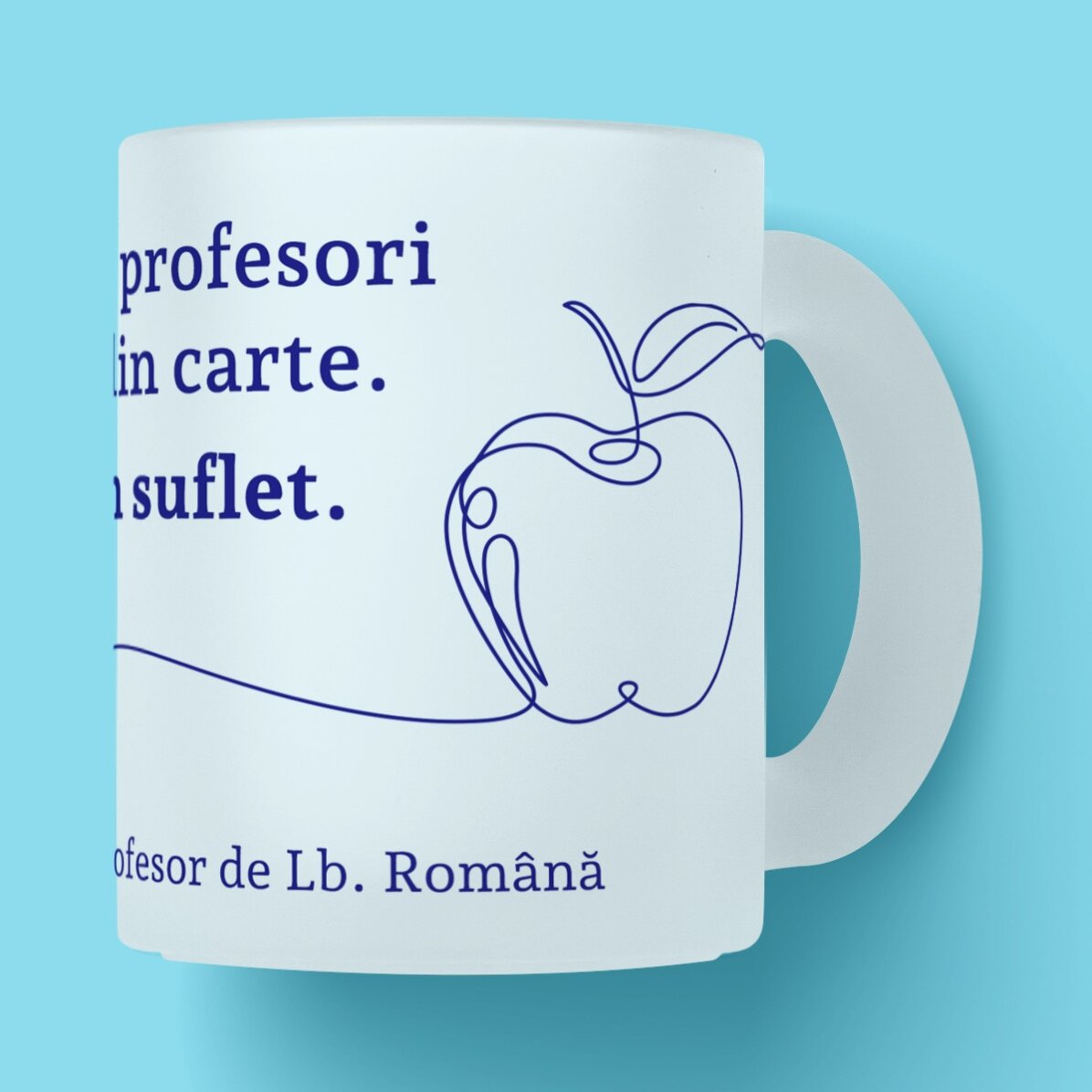 Tasse personnalisée avec un message pour les enseignants