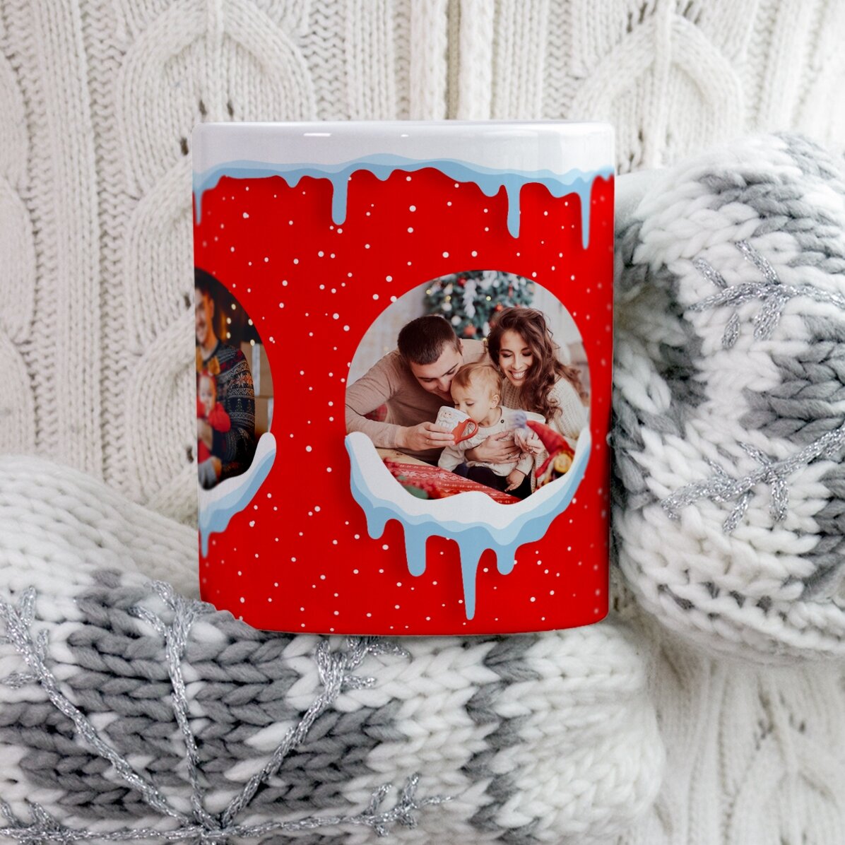 Gepersonaliseerde mok met 3 foto