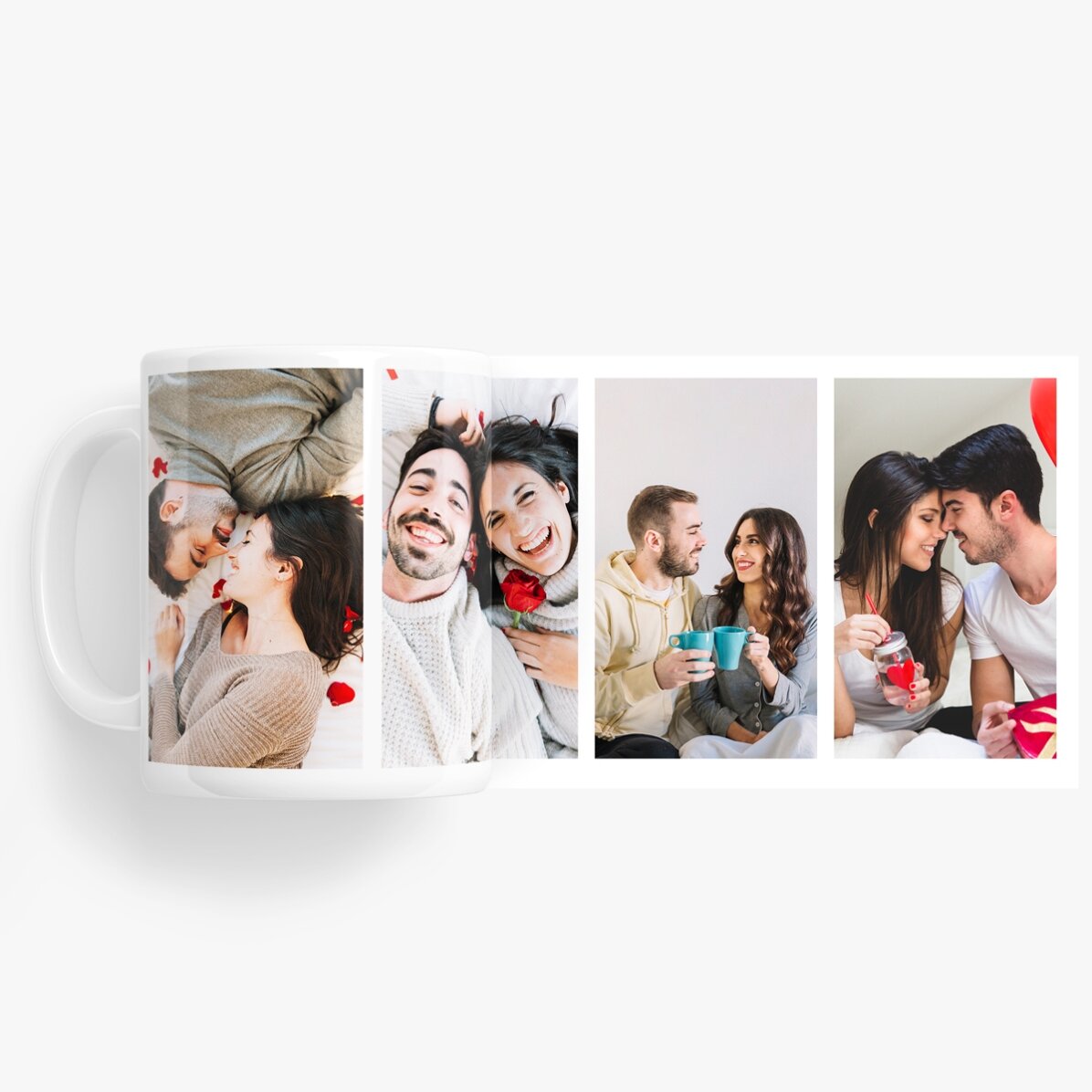Gepersonaliseerde mok met 4 foto