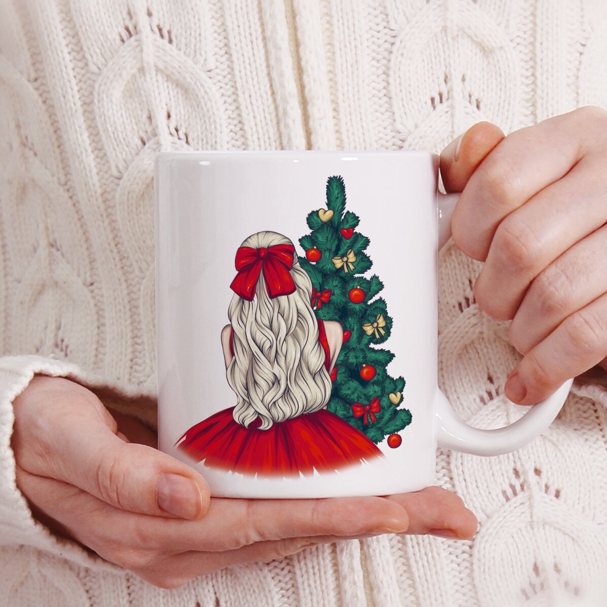 Gepersonaliseerde mok met naam - Christmas Princess