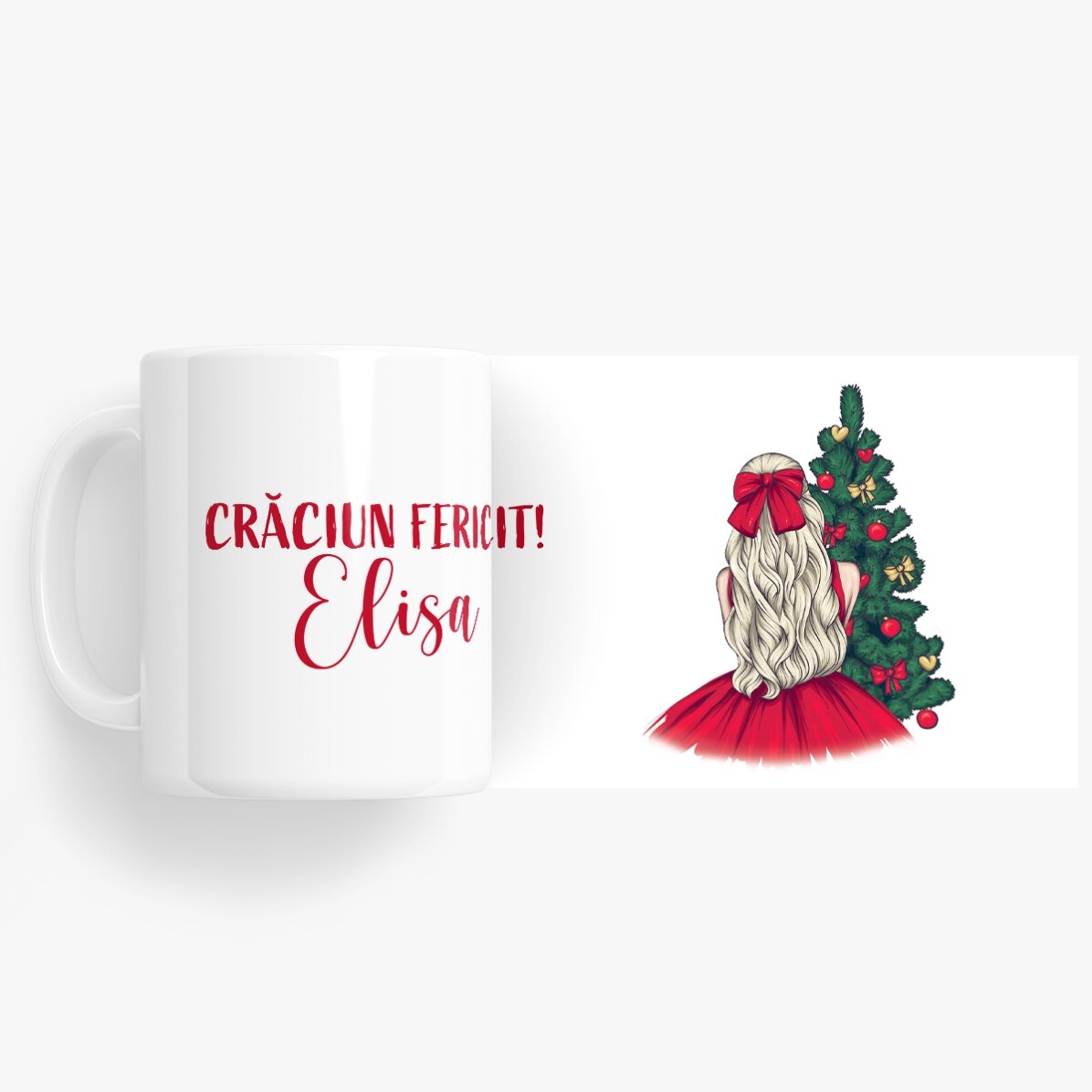 Gepersonaliseerde mok met naam - Christmas Princess