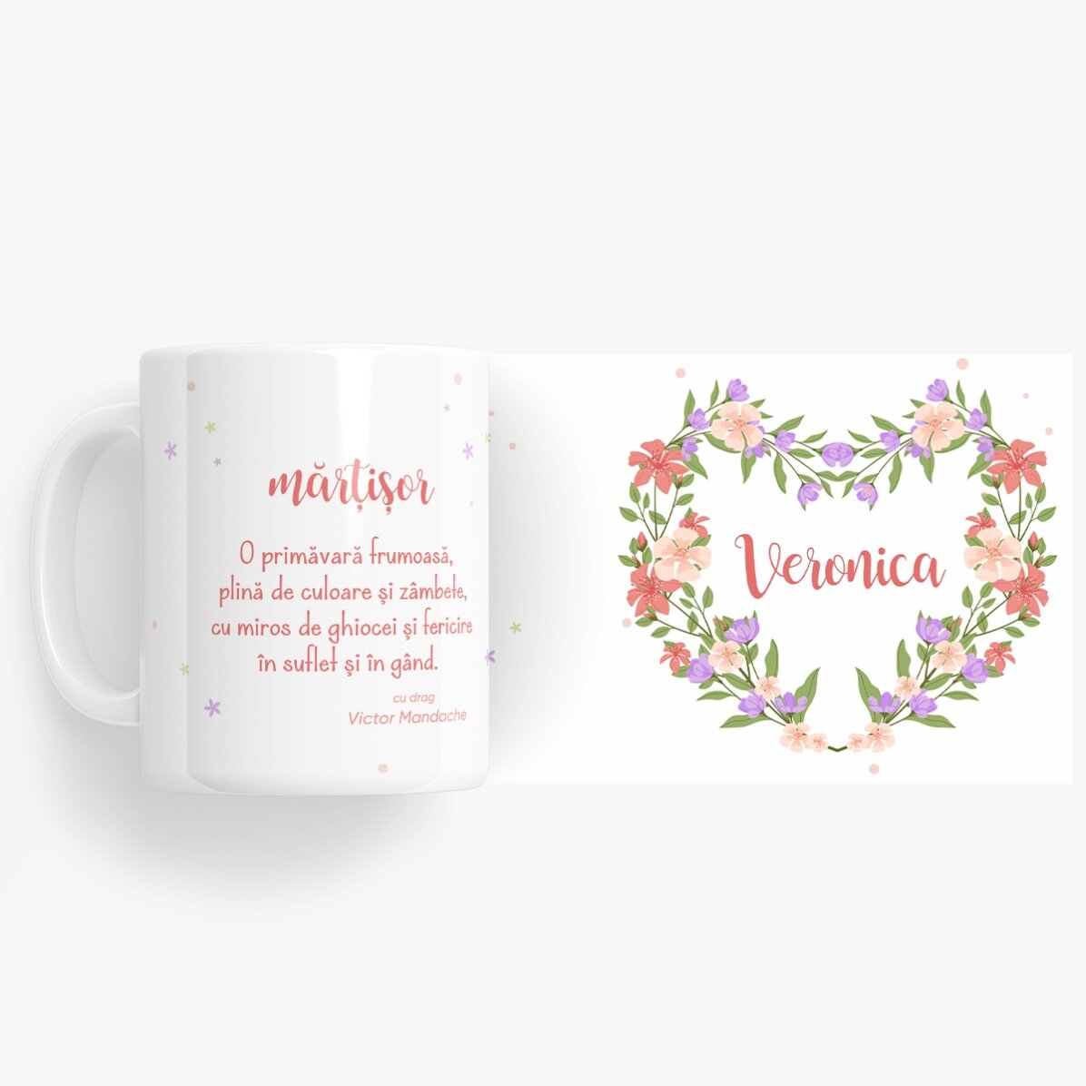 Gepersonaliseerde mok met naam en boodschap - Een mooie lente!