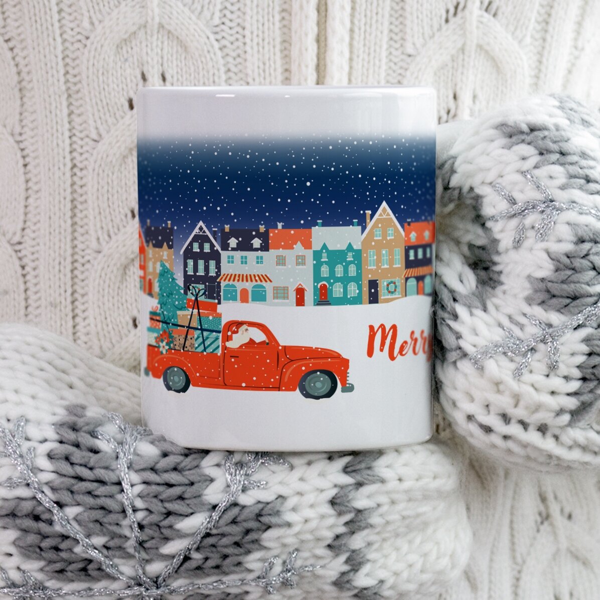 Gepersonaliseerde mok met tekst - Christmas Night