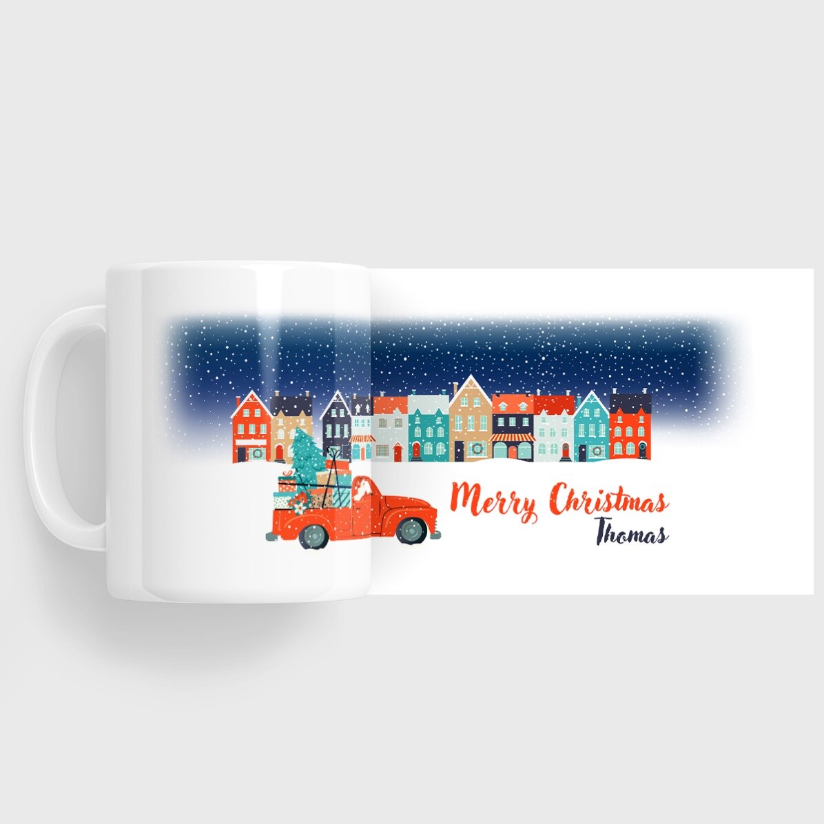 Gepersonaliseerde mok met tekst - Christmas Night