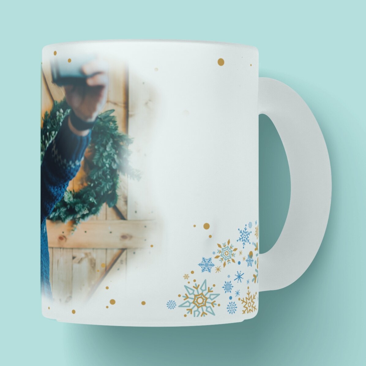 Gobelet en verre dépoli personnalisé avec inscription - Frosted