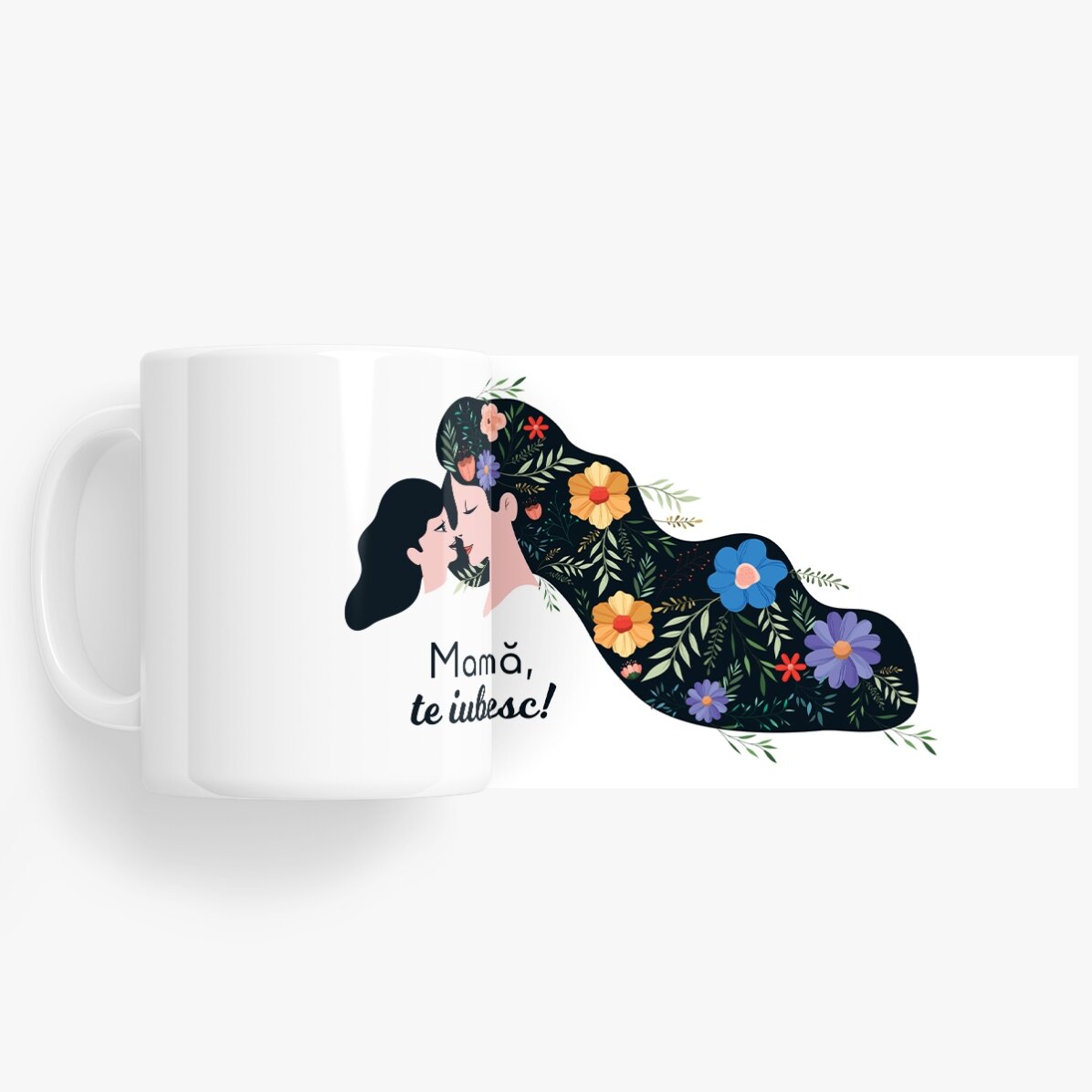 Gepersonaliseerde mok met tekst - Mama, ik hou van je!