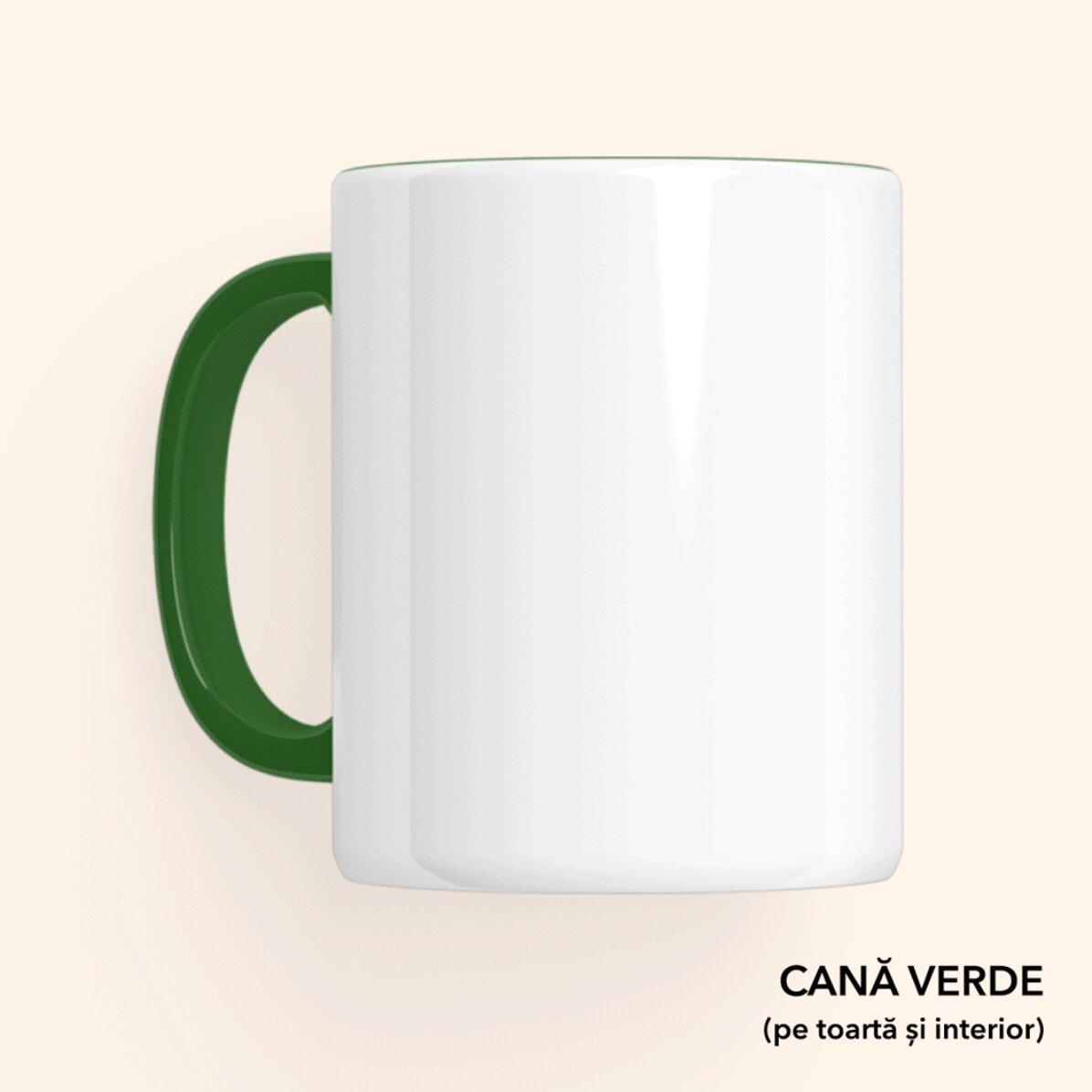 Tasse personnalisée avec texte et logo - Couronnes de Noël