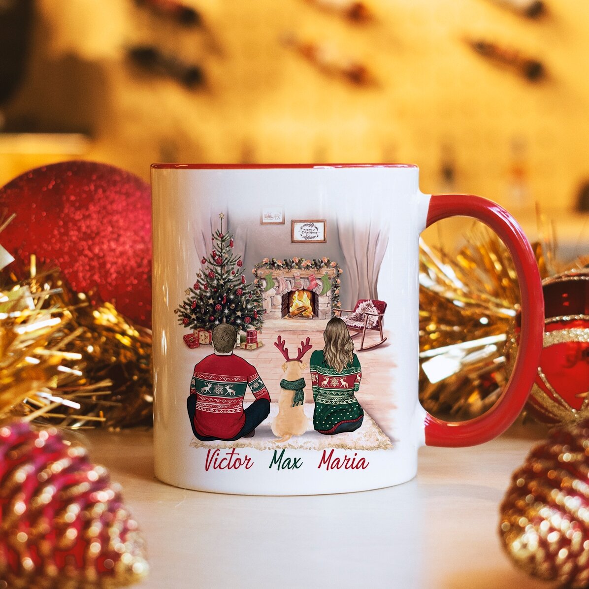 Gepersonaliseerde mok met tekst - Winter