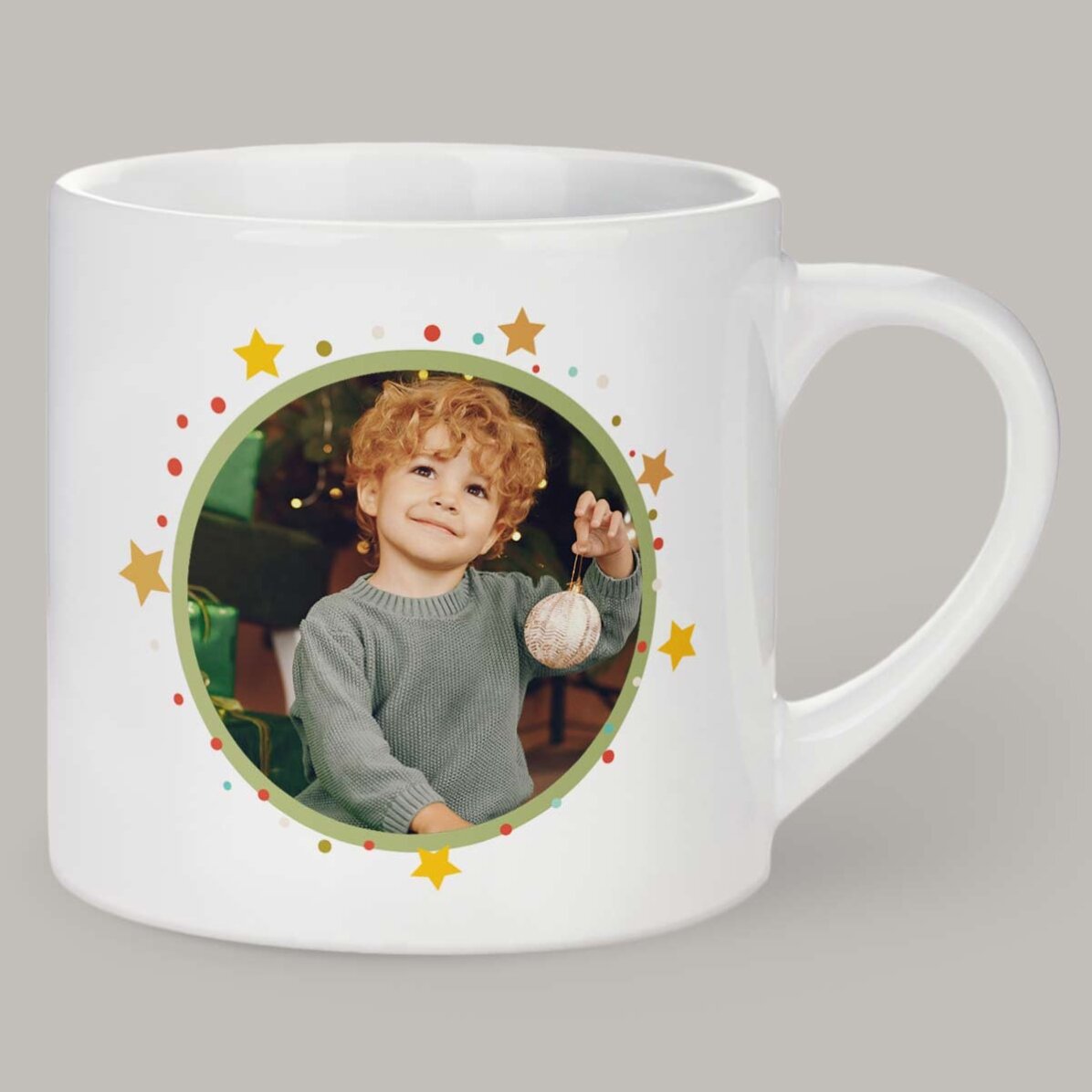 Gepersonaliseerde kinderbeker met een foto - Merry Christmas