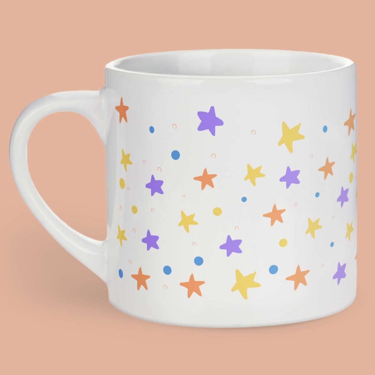 Gepersonaliseerde drinkbeker voor kinderen met tekst - Rainbow